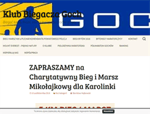 Tablet Screenshot of klubbiegaczagoch.pl